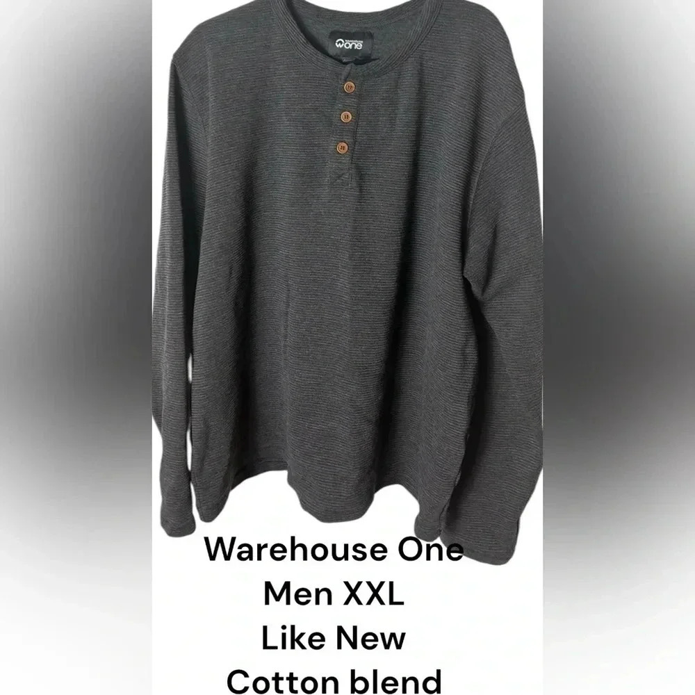 Rib knit  sweater,cotton blend ,Warehouse One sweater, men XXL. Like new,